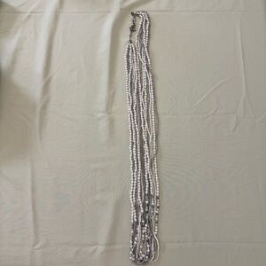 Chico's Silver and Black Multi-Strand Necklace